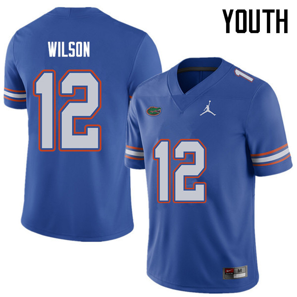 Jordan Brand Youth #12 Quincy Wilson Florida Gators College Football Jerseys Sale-Royal - Click Image to Close